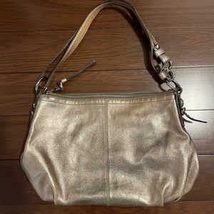 Coach Bronze Shoulder Bag
